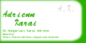 adrienn karai business card